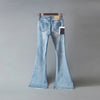 Spring autumn Wide Leg Distressed Flared Jeans
