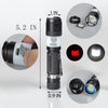 POPPAS Micro USB 1300LM XML-T6 Chips Red and White RAY LED Flashlight