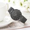 Modern Fashion Black Quartz Watch Men Women