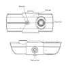Podofo Dual Camera Car DVR with GPS and 3D G-Sensor