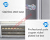 220V Electric Ice Maker Stainless Steel Manual Adding Water