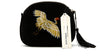 Herald Fashion Mini Velvet Embroidery Crane Shell Bag