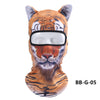 Unisex Motorcycle Face Mask 3D Animal