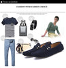 Summer genuine leather men casual shoes