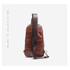 GSQ Hot Genuine Leather Men Crossbody Coffee Chest  Bags