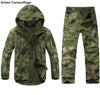 Men Outdoor Hiking and Hunting Clothes Camouflage Jacket + Pants