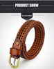 DINISITON Weaving Belt Designer Genuine Leather Belts for Women
