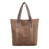 New women's canvas tote bag shoulder bag large capacity leisure travel anti-theft fashion wild Mommy shopping bag