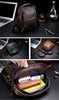 BULLCAPTAIN 2019 Men's Leather Fashion Zip Crossbody Bag