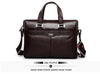 P. Kuone Genuine Man Leather Briefcase