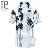 Men’s Hawaiian Shirt Male Casual Printed Beach Shirts