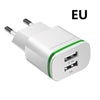 XEDAIN EU/USA Plug 2 Ports LED Light USB Charger
