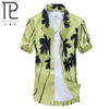 Men’s Hawaiian Shirt Male Casual Printed Beach Shirts
