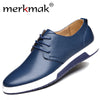Merkmak  Luxury Brand Men Casual Leather Shoes