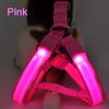 Nylon Pet Dog Harness Cat Safety LED Flashing Light Harness