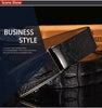 Dinisiton Men Genuine Leather Crocodile Belt
