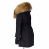 Soperwillton New 2017 Winter Jacket Women Real Large Raccoon Fur Collar Thick Loose size Coat outwear Parkas Army Green #A050