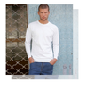Custom Logo Men T Shirts Long Sleeve
