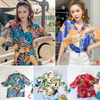 Women Vintage Harajuku Blouse Hawaiian Female Shirts
