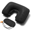 Inflatable Travel Sleeping Set U Air Cushion Pillow Earplug Eye Mask