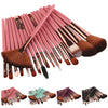 New 18 pcs 4 Colors Makeup Brush Set tools Make-up Toiletry Kit Wool Make Up Brush Set