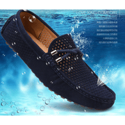 Summer genuine leather men casual shoes