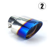 Universal Car Auto Exhaust Muffler Tip Stainless Steel Pipe Chrome Trim