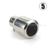 Universal Car Auto Exhaust Muffler Tip Stainless Steel Pipe Chrome Trim