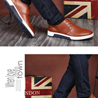 Merkmak  Luxury Brand Men Casual Leather Shoes