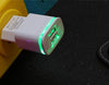 XEDAIN EU/USA Plug 2 Ports LED Light USB Charger