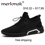 merkmak 2019 New Breathable Comfortable Mesh Men Shoes