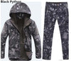 Men Outdoor Hiking and Hunting Clothes Camouflage Jacket + Pants