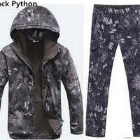 Men Outdoor Hiking and Hunting Clothes Camouflage Jacket + Pants