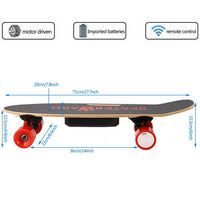 Electric Skateboard with Bluetooth Speaker  Light Remote Controller