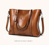 Women bag Oil wax Leather Handbags