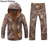 Men Outdoor Hiking and Hunting Clothes Camouflage Jacket + Pants