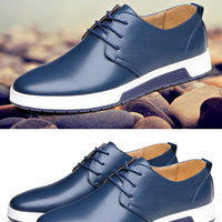 Merkmak  Luxury Brand Men Casual Leather Shoes
