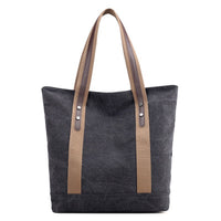 New women's canvas tote bag shoulder bag large capacity leisure travel anti-theft fashion wild Mommy shopping bag