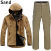 Men Outdoor Hiking and Hunting Clothes Camouflage Jacket + Pants