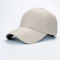 Unisex Men Women PU Leather  Baseball Cap Hat