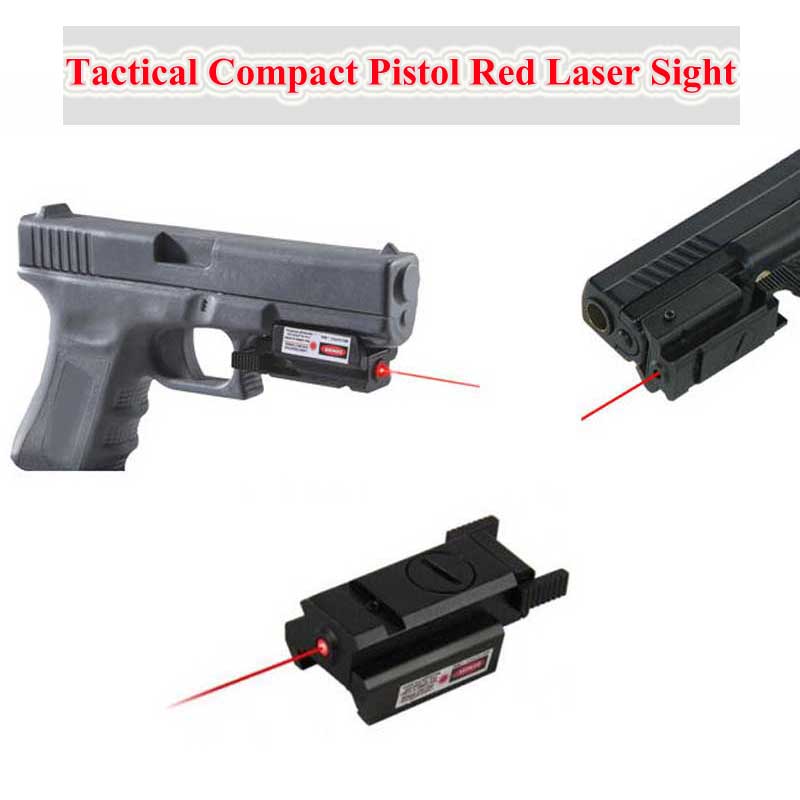 Tactical Compact Pistol 532nm Red Dot Laser Sight Scope