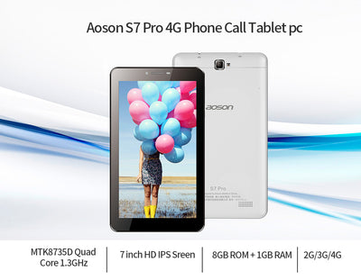 Aoson S7 PRO 7-inch 4G LTE-FD Phone Call Tablets PC