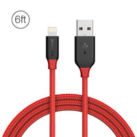 BlitzWolf® Braided Data Cable 6ft/1.8m  iPhone 8+,  X, 7+