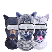 Unisex Motorcycle Face Mask 3D Animal