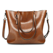Women Oil Leather Tote Handbags
