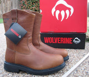 NEW Men’s Wolverine HERRIN Tan All Leather Steel Toe