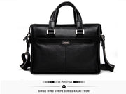 P. Kuone Genuine Man Leather Briefcase