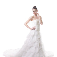 CUSTOM ORDER - Bridal Crumpled Gown