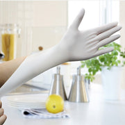 Universal Latex Gloves Disposable White Non-Slip Acid Laboratory Rubber Latex Gloves Household Cleaning Disposable 100/50PCS