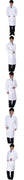 Women or Men White Medical Coat Clothing Medical Services Uniform Nurse Clothing Long-sleeve Polyester Protect lab coats Cloth